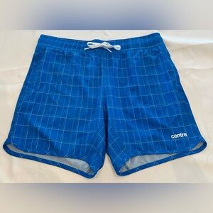 Professional Athletes Centre Blue Grid Swim Shorts
Blue- Men’s 2X
